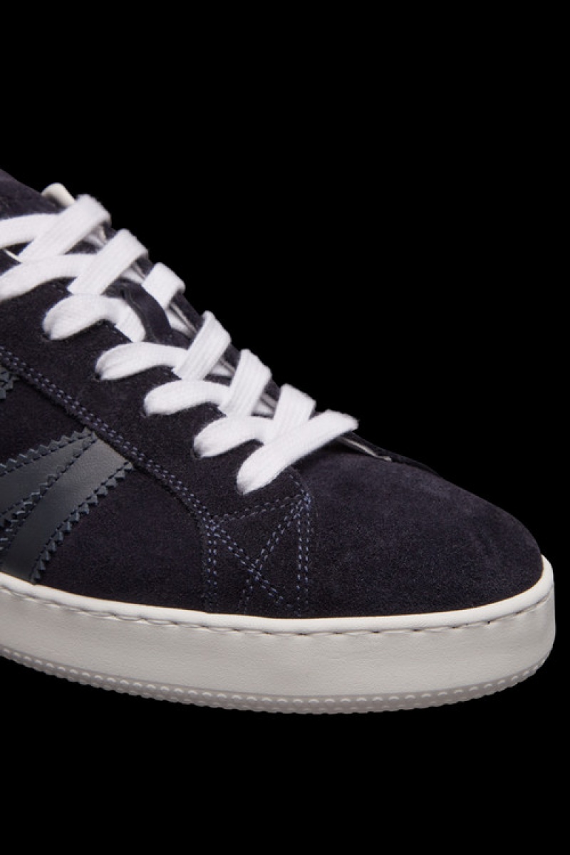 Tenis Moncler Monaco M Hombre Blancos Azules Claro | MXQZ-72801