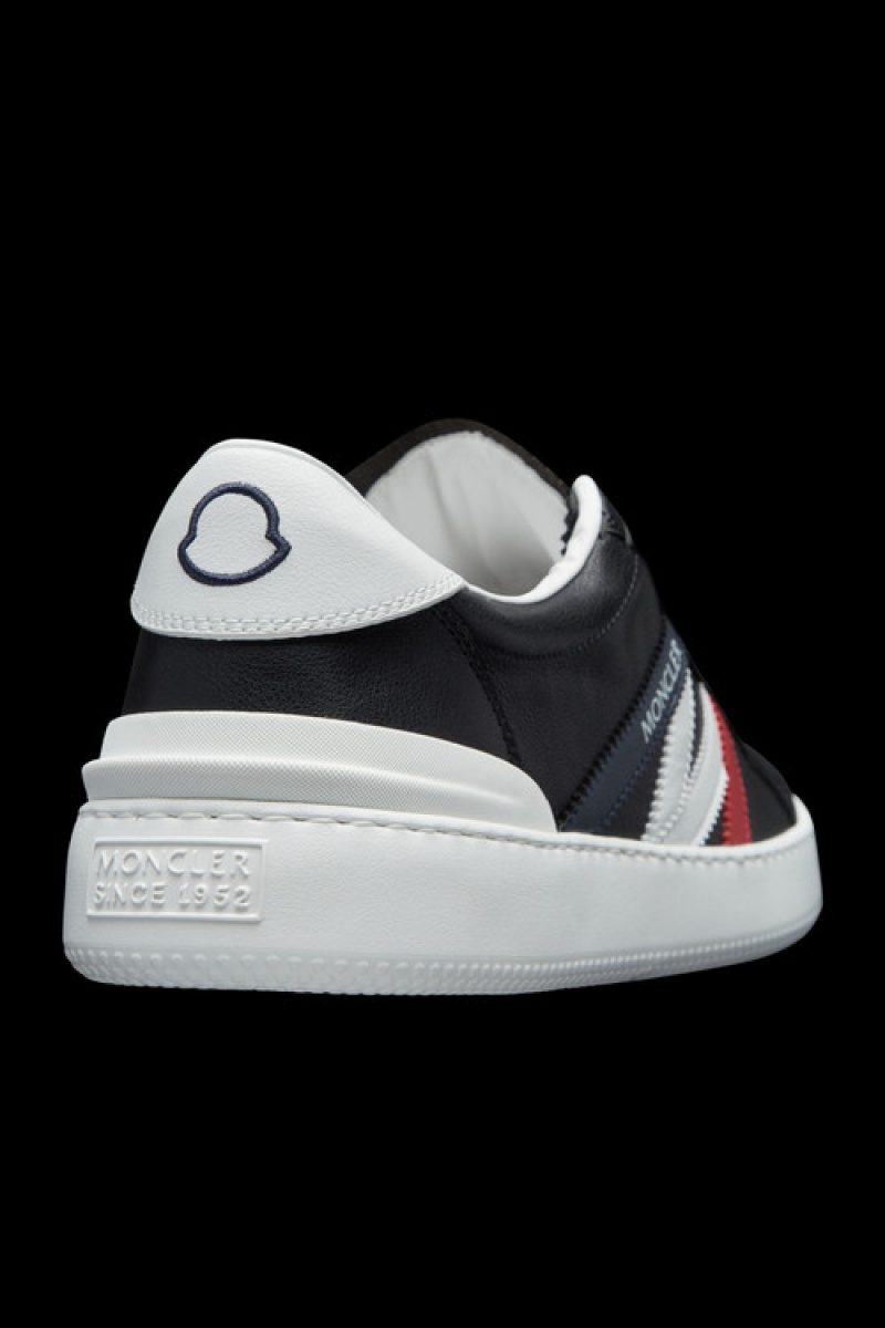 Tenis Moncler Monaco M Hombre Negros Blancos | VJKC-26953