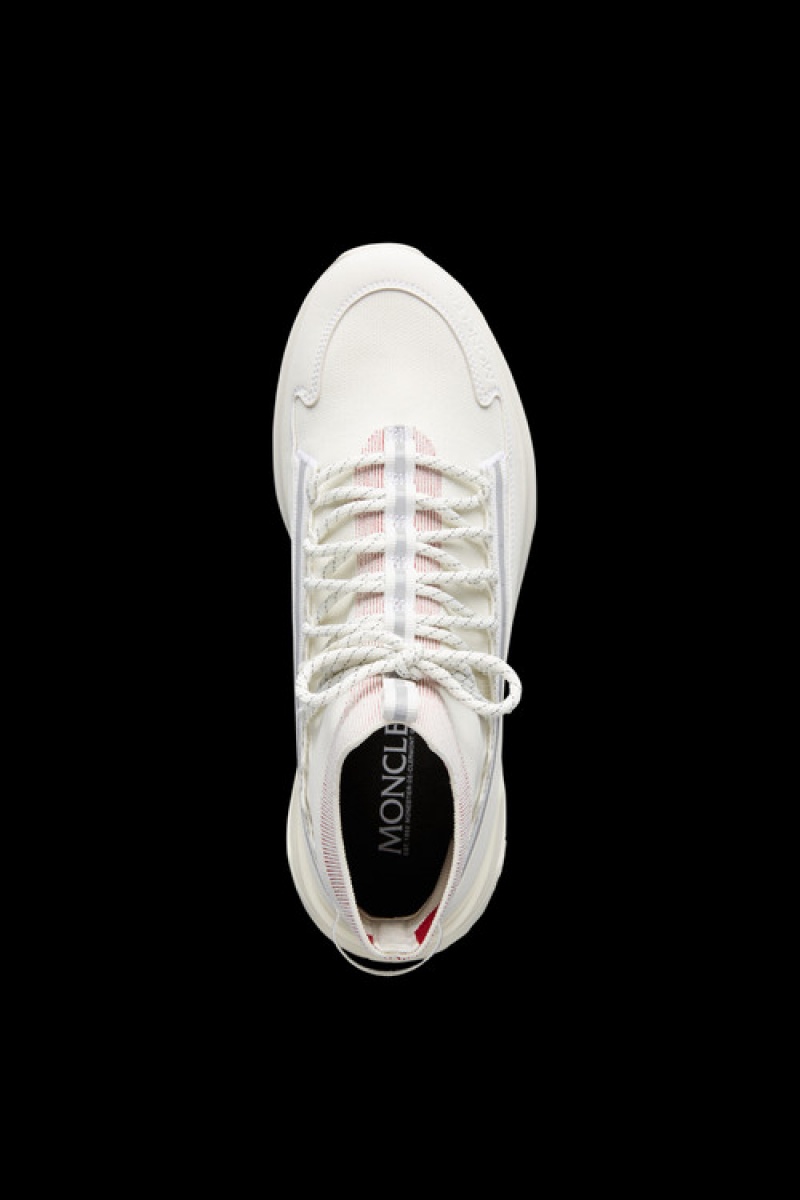 Tenis Moncler Monte Runner Hombre Blancos Rojos | HUPT-03549