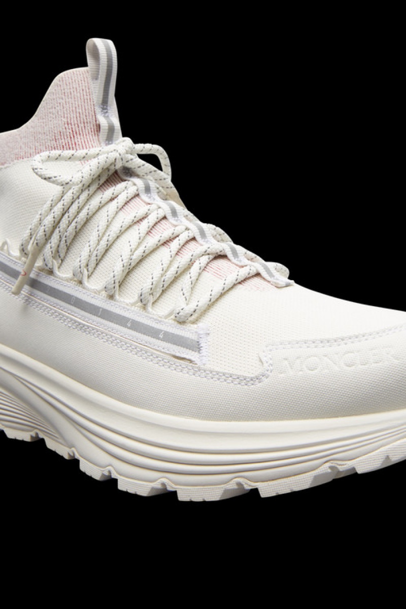 Tenis Moncler Monte Runner Hombre Blancos Rojos | HUPT-03549