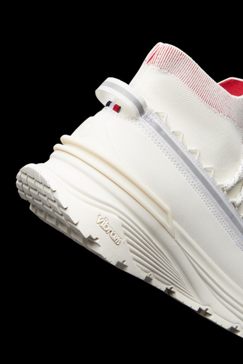 Tenis Moncler Monte Runner Hombre Blancos Rojos | HUPT-03549