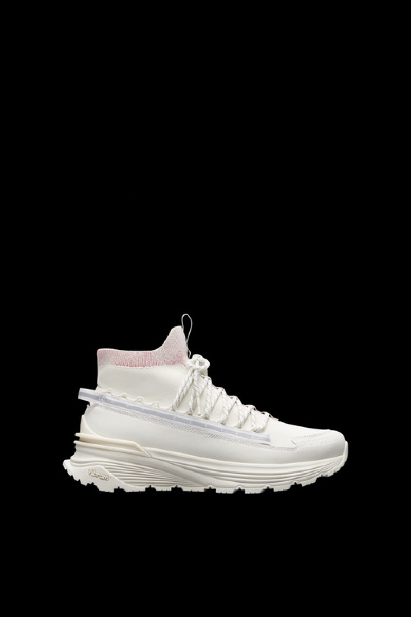 Tenis Moncler Monte Runner Hombre Blancos Rojos | HUPT-03549