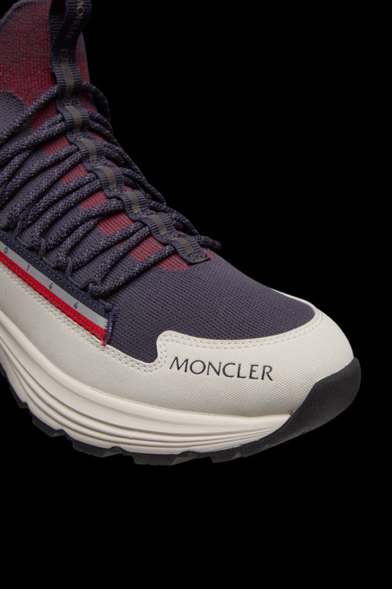 Tenis Moncler Monte Runner Hombre Blancos Azules Claro | LKMX-48317