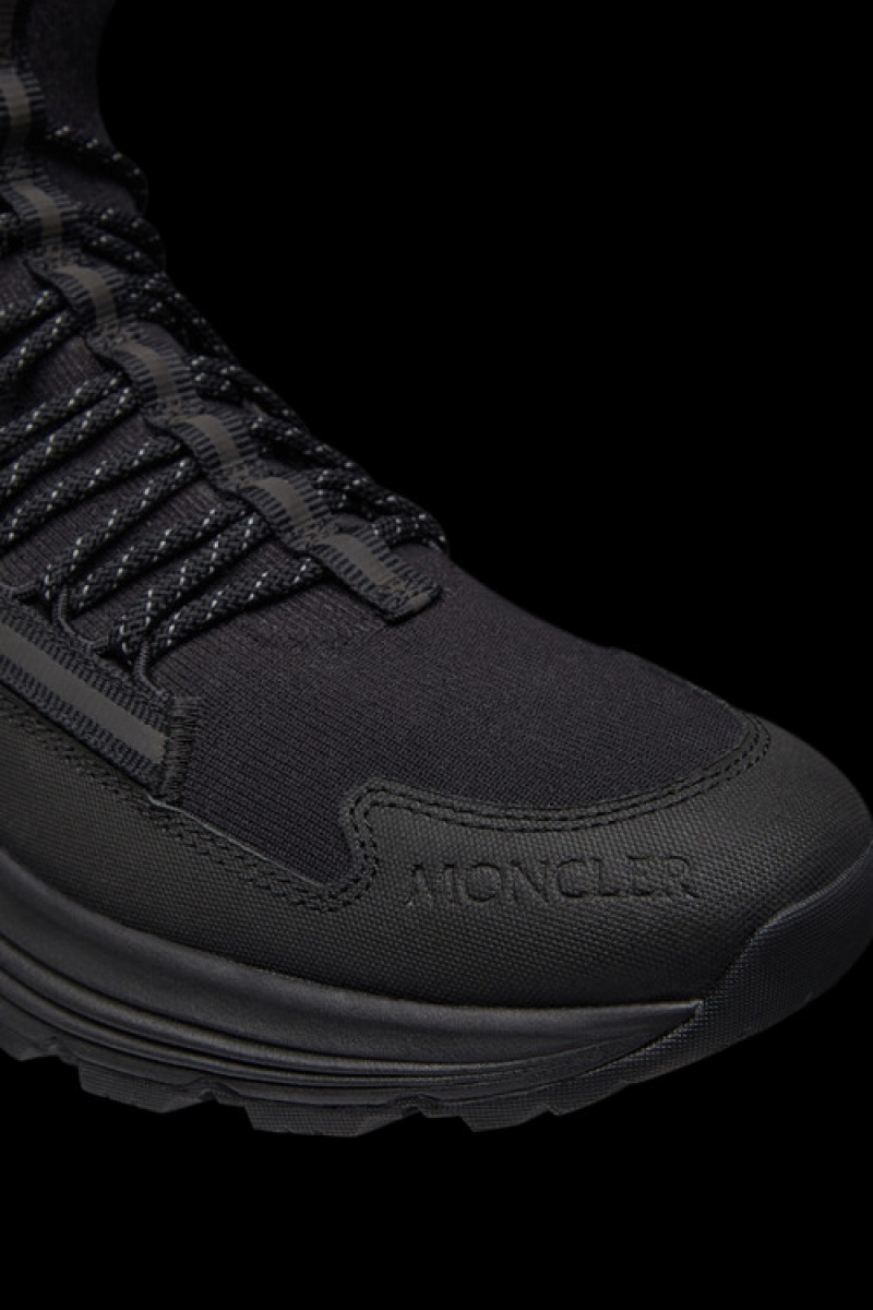 Tenis Moncler Monte Runner Hombre Negros | RMDL-62358