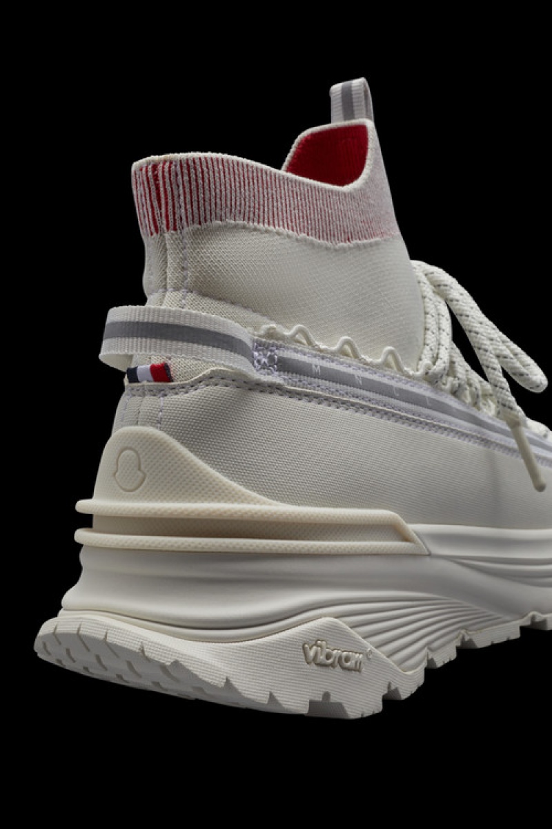 Tenis Moncler Monte Runner Mujer Blancos Rojos | FZST-58076