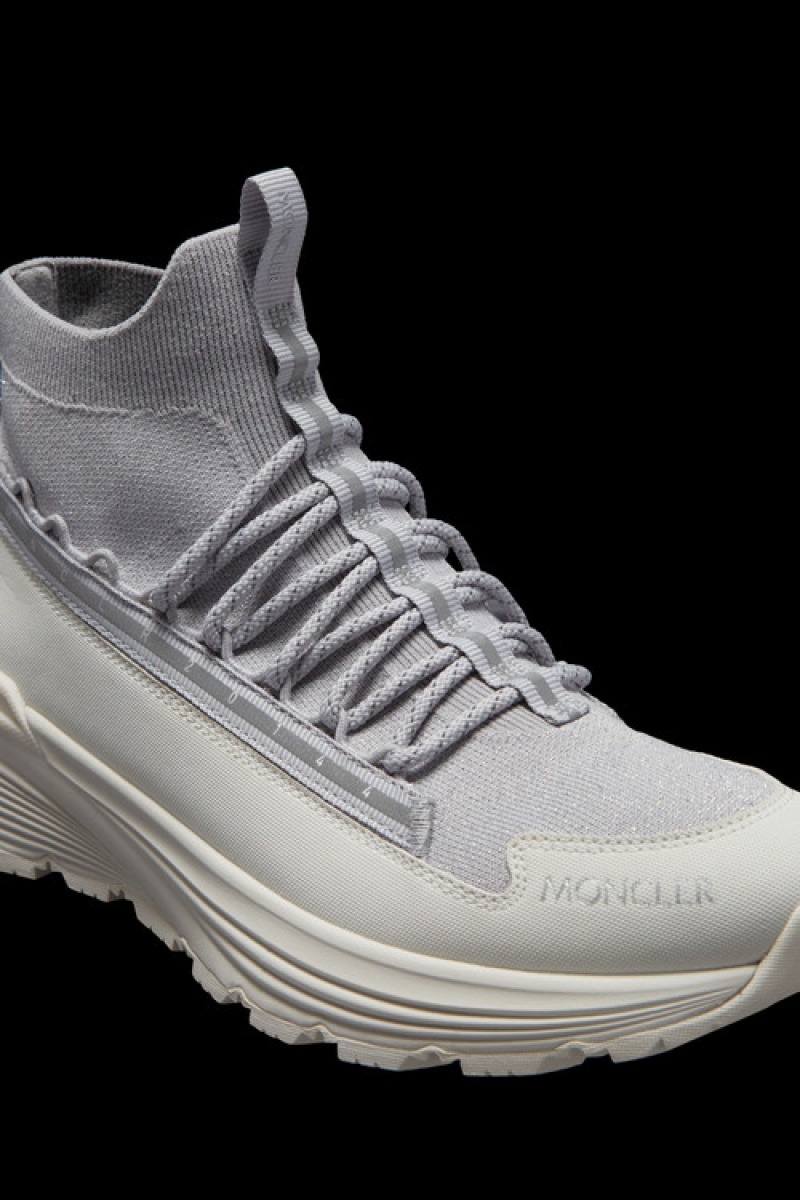 Tenis Moncler Monte Runner Mujer Plateados | NCJB-81247