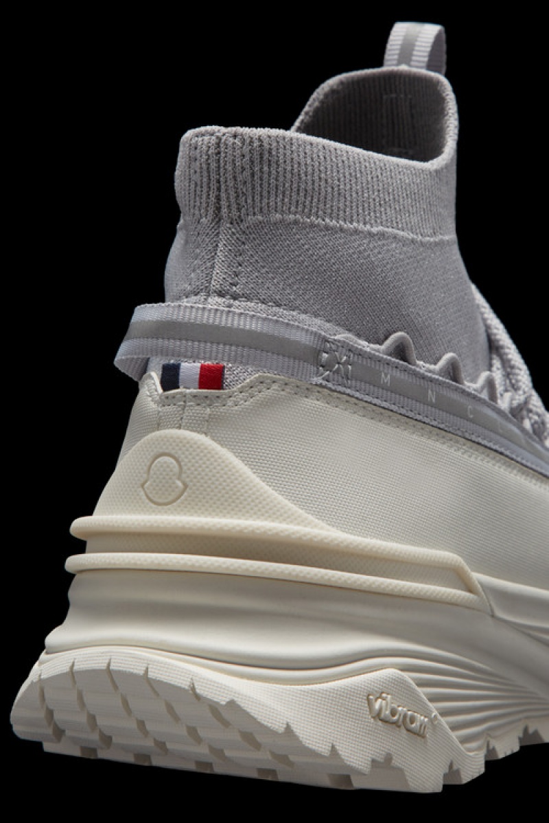 Tenis Moncler Monte Runner Mujer Plateados | NCJB-81247