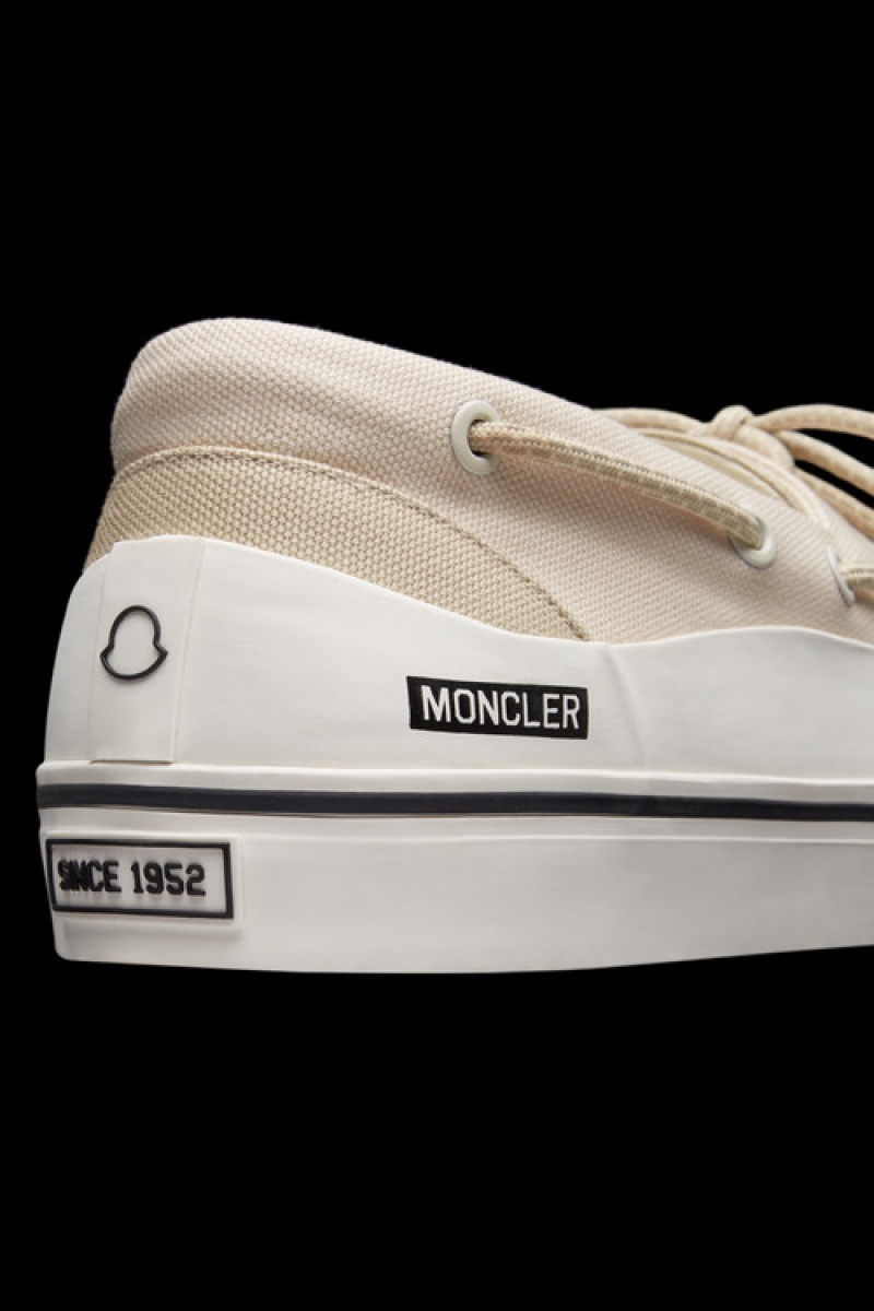 Tenis Moncler Pier Hombre Blancos | JRGX-75328