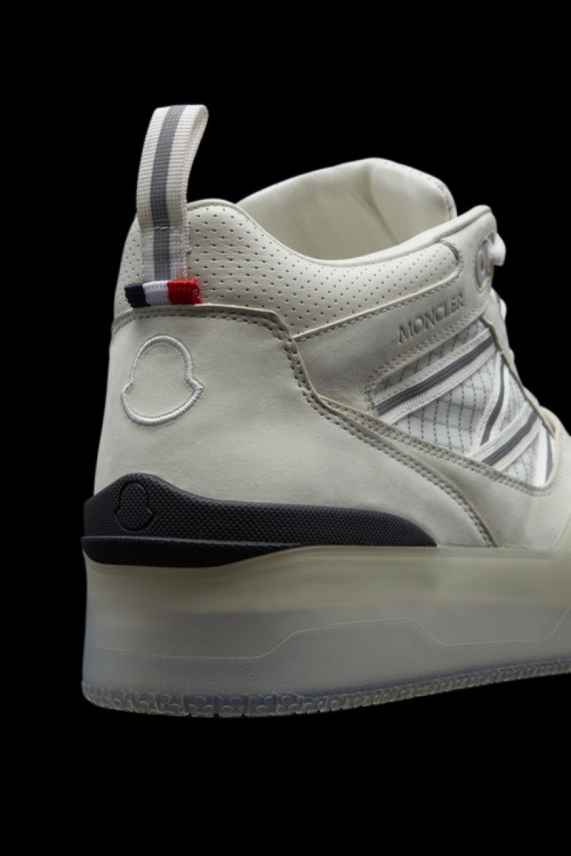 Tenis Moncler Pivot High Top Hombre Blancos | OSBD-74298