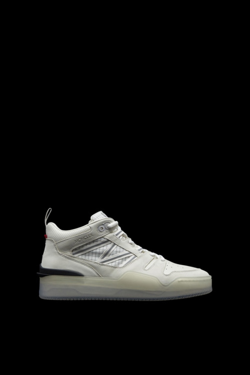 Tenis Moncler Pivot High Top Hombre Blancos | OSBD-74298