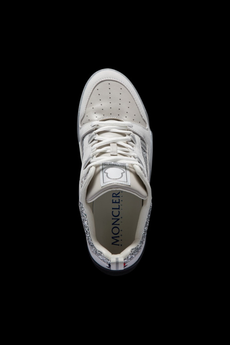 Tenis Moncler Pivot Low-top Mujer Blancos Plateados | JGCQ-93204