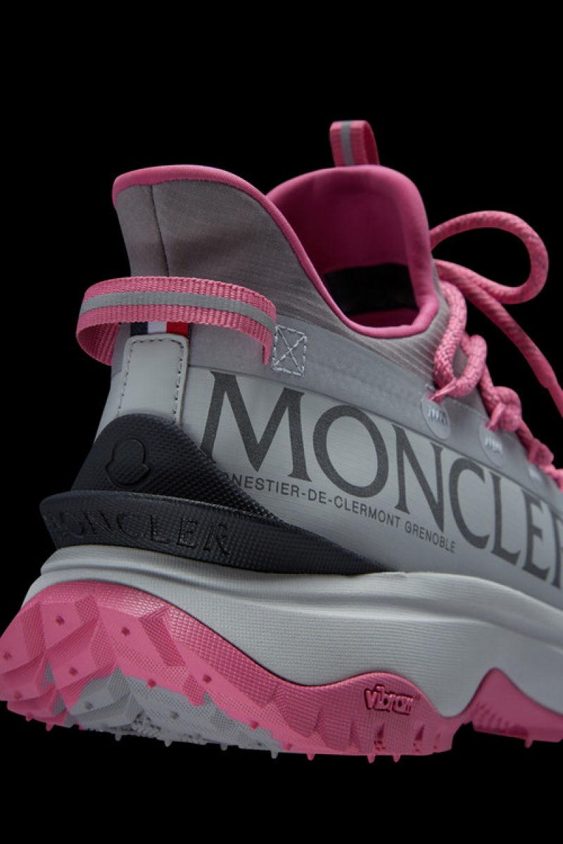 Tenis Moncler Trailgrip Lite 2 Mujer Grises Rosas | EYZB-05927