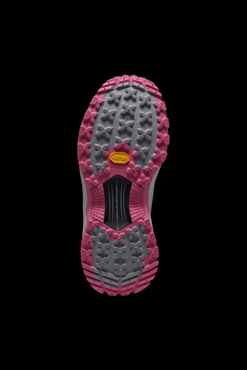 Tenis Moncler Trailgrip Lite 2 Mujer Grises Rosas | EYZB-05927