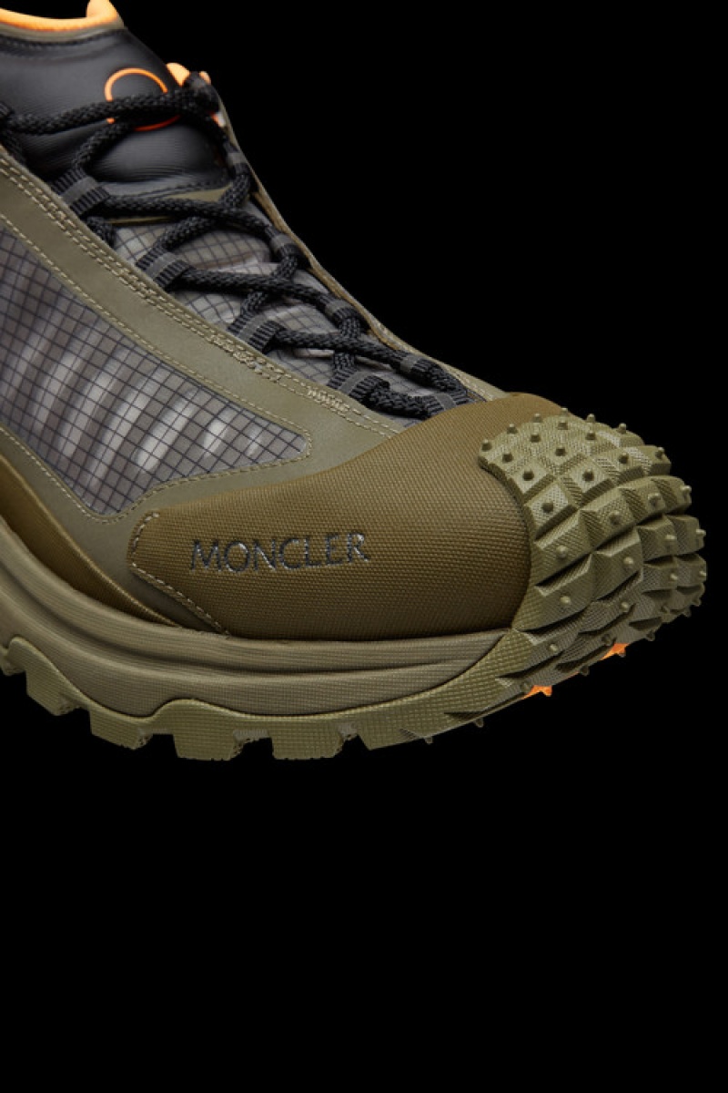 Tenis Moncler Trailgrip Lite Hombre Kaki Negros | APWX-09832