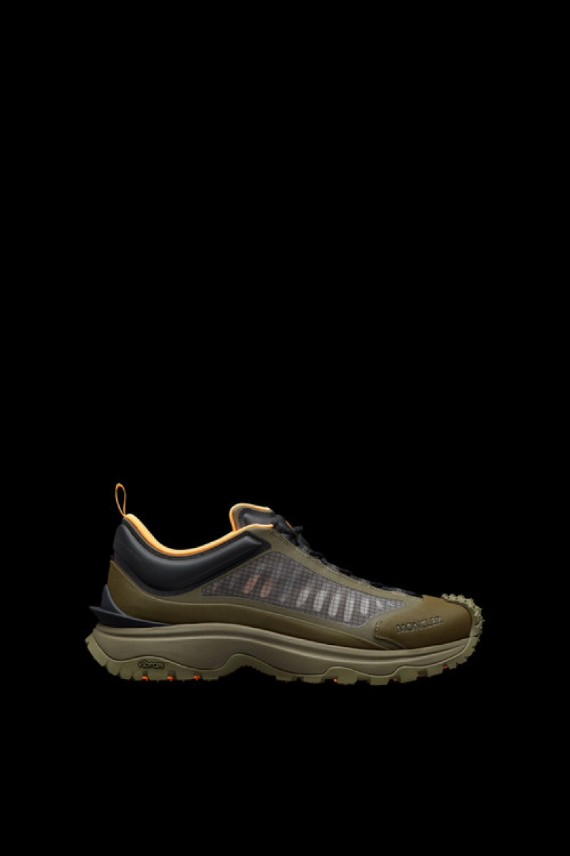 Tenis Moncler Trailgrip Lite Hombre Kaki Negros | APWX-09832