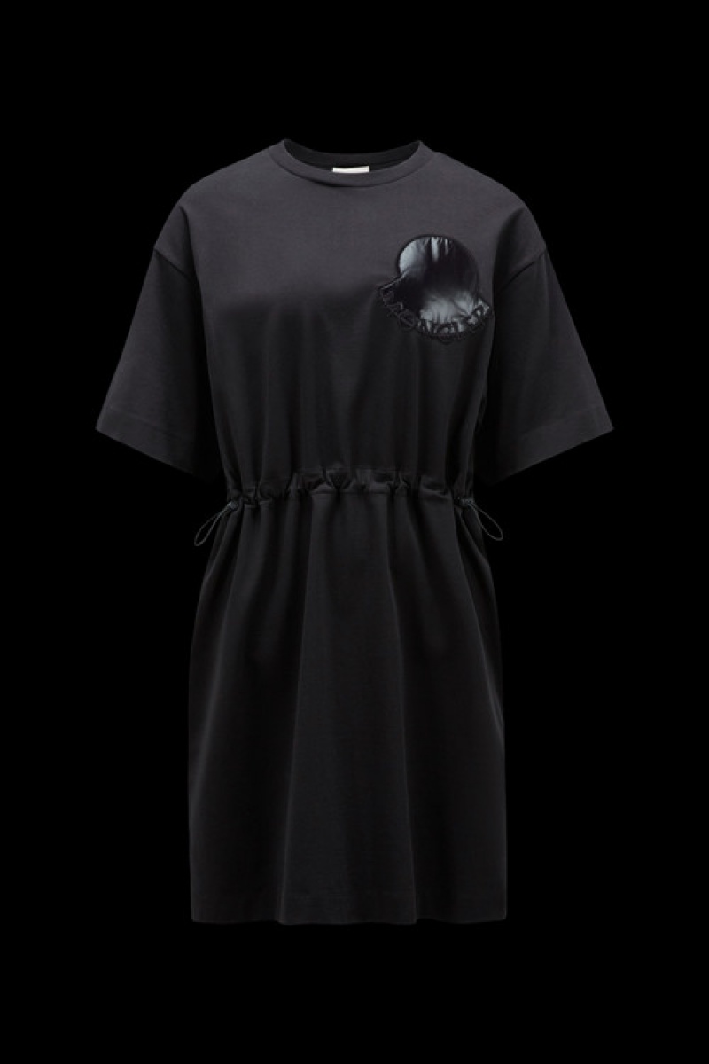 Vestido Moncler Algodon Mujer Negros | VFDX-48215