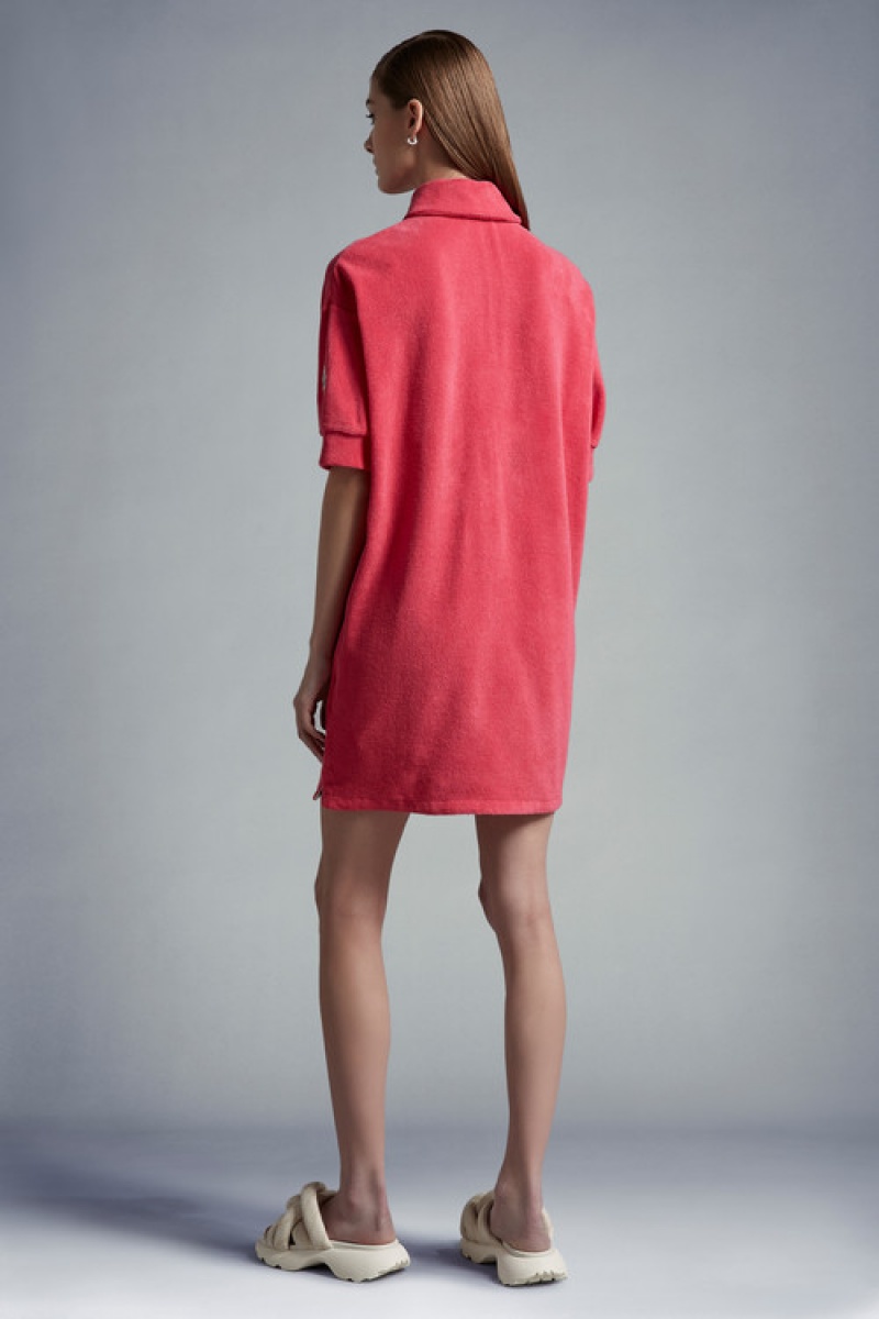 Vestido Moncler Terrycloth Mujer Fucsia | EOPK-71584