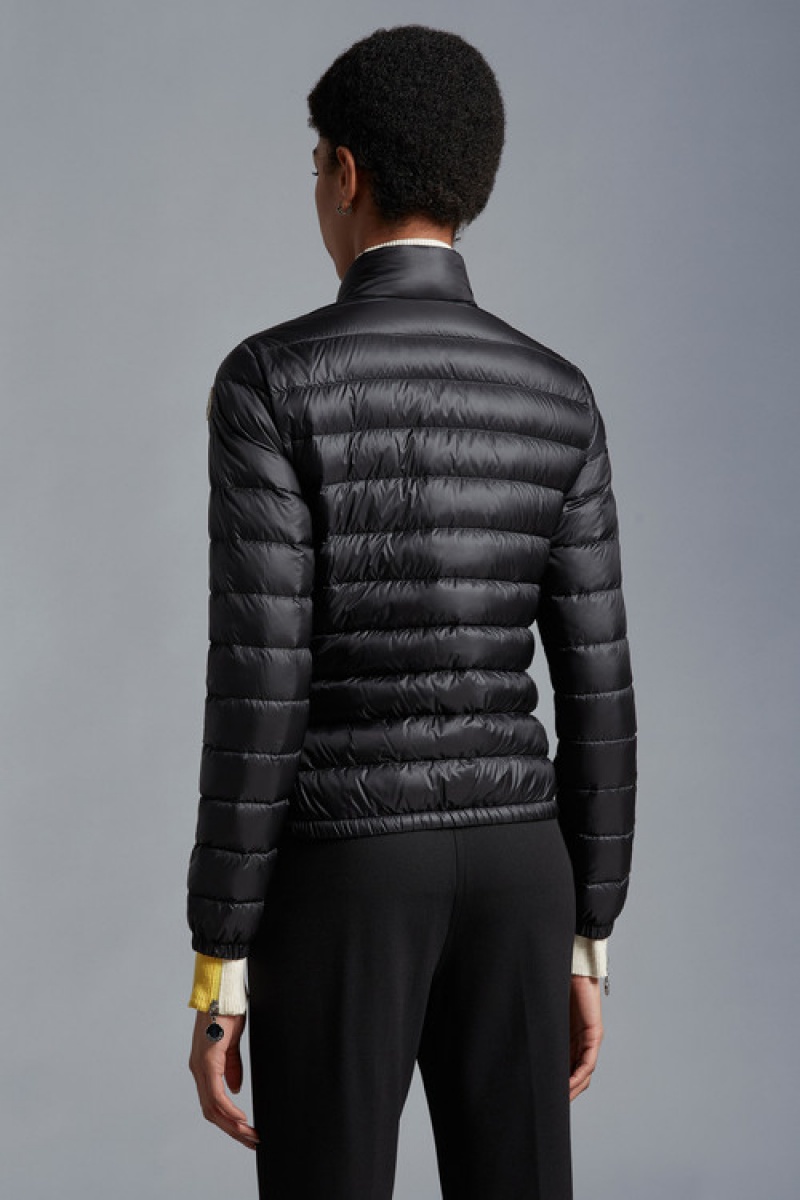 Chaqueta De Plumas Ligera Moncler Lans Mujer Negros | LTFW-49630