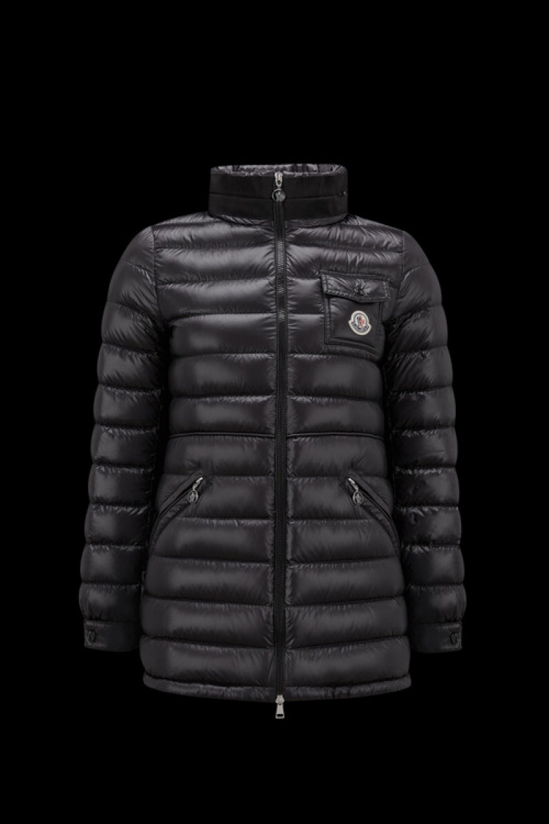 Chaqueta De Plumas Ligera Moncler Madine Mujer Negros | VTLI-32846