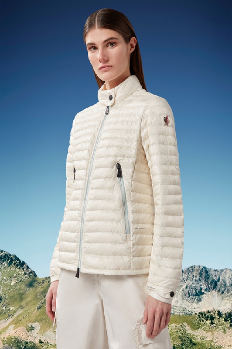 Chaqueta De Plumas Ligera Moncler Pontaix Mujer Blancos | KIFL-76394