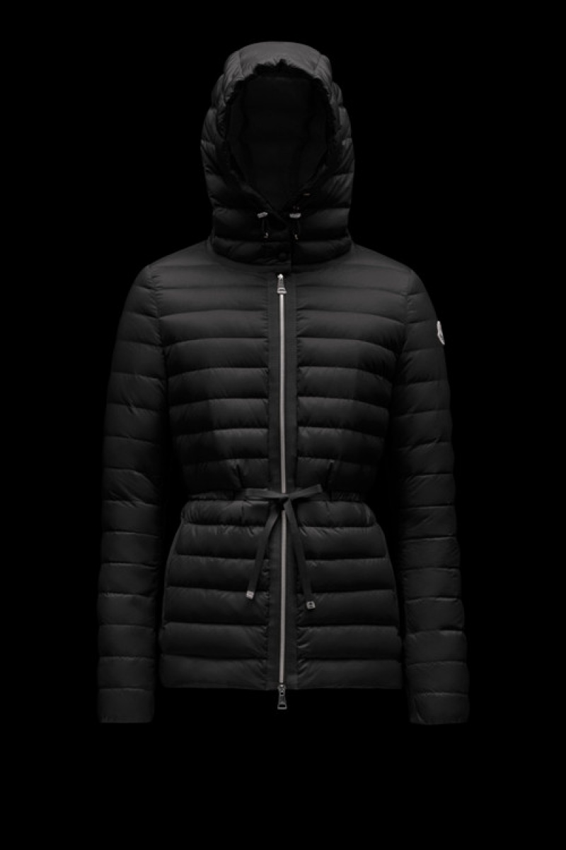 Chaqueta De Plumas Ligera Moncler Raie Mujer Negros | GXZK-53942